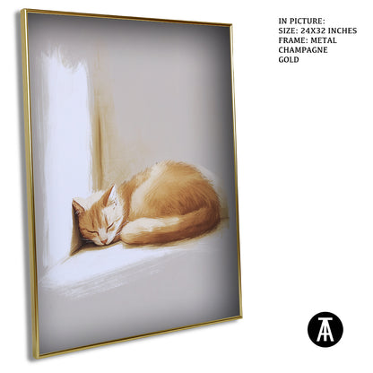 Sample Artwork in Champagne gold Metal Frame