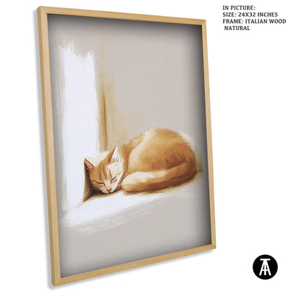 Sample Artwork in Italian Wood Framing Natural