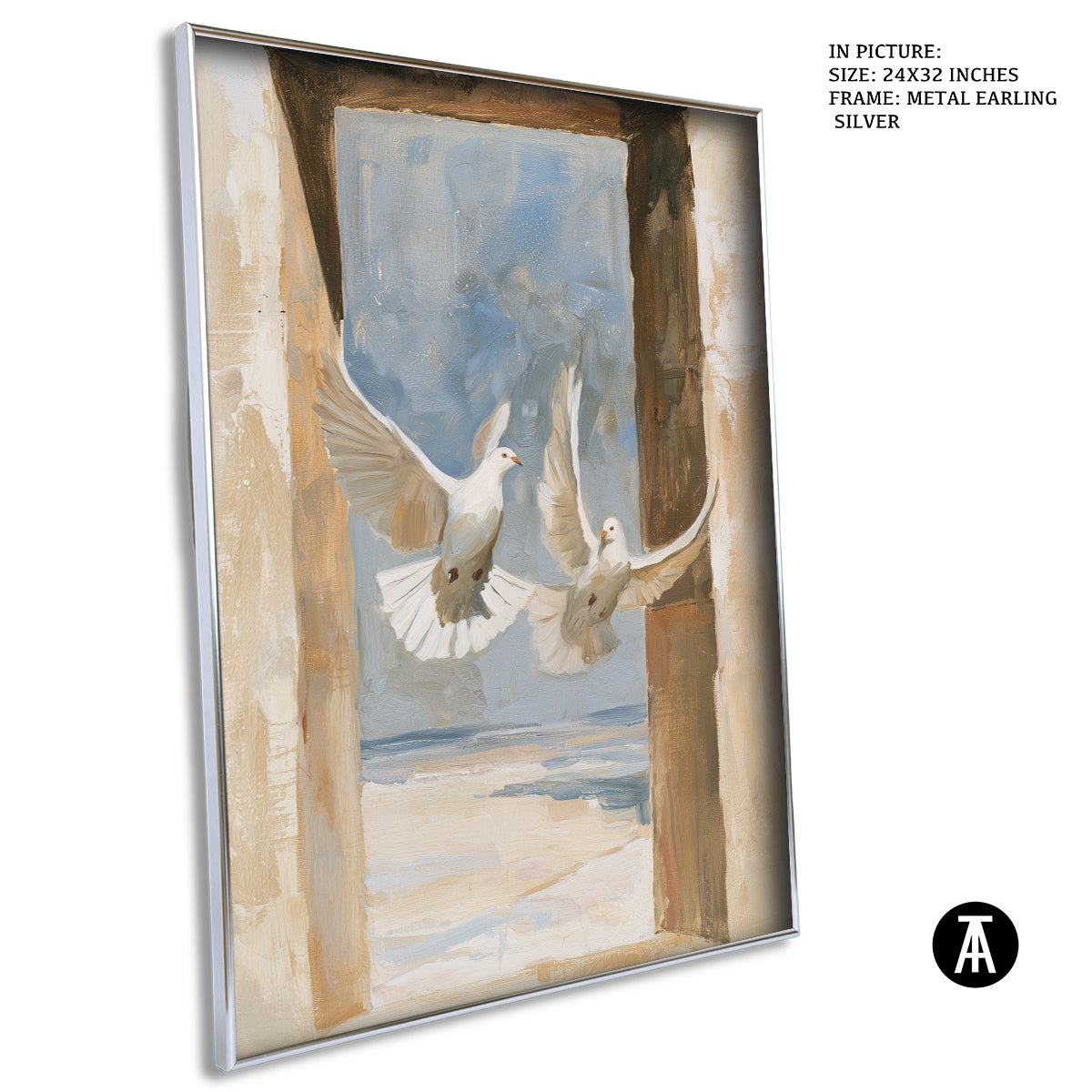 Artwork in Metal Earling Silver Frame