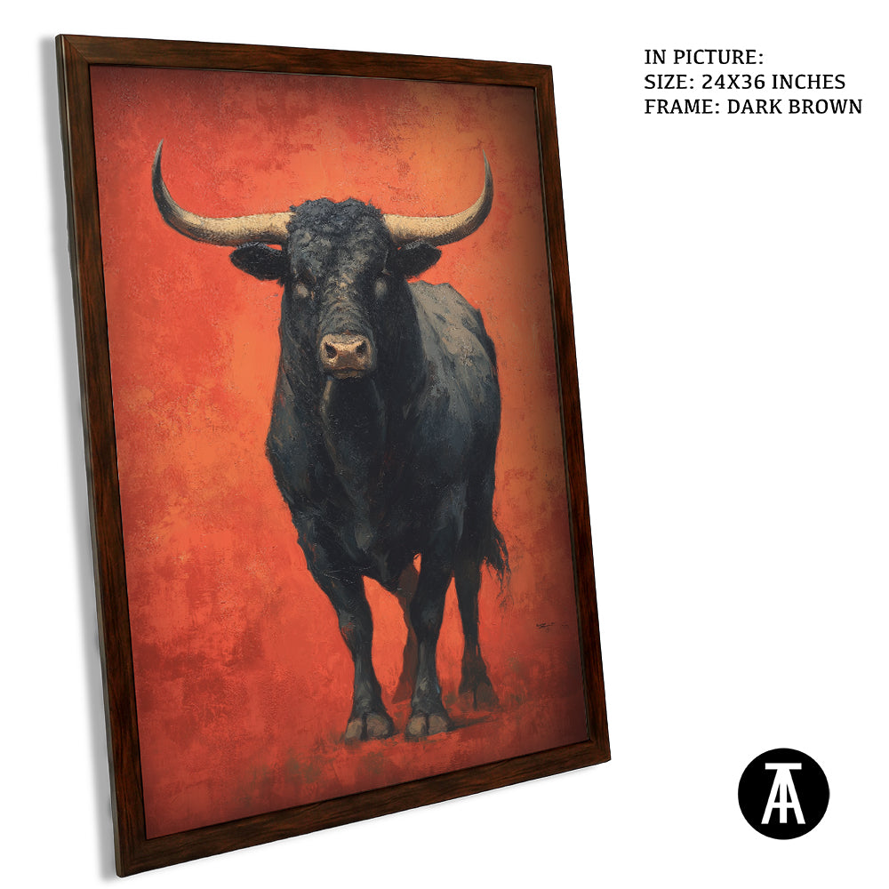 Midnight Bull, Ember Field by Mexico Majestica