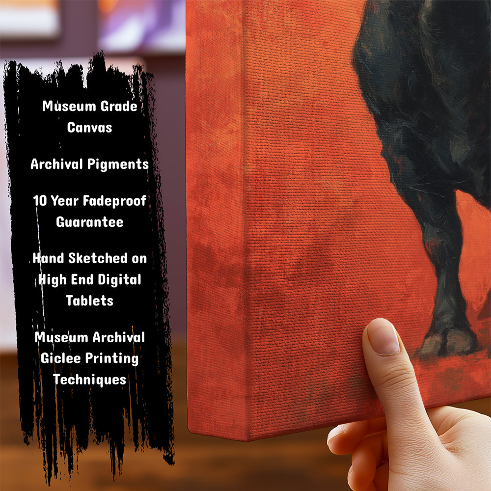 Midnight Bull, Ember Field by Mexico Majestica