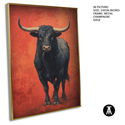 Midnight Bull, Ember Field by Mexico Majestica