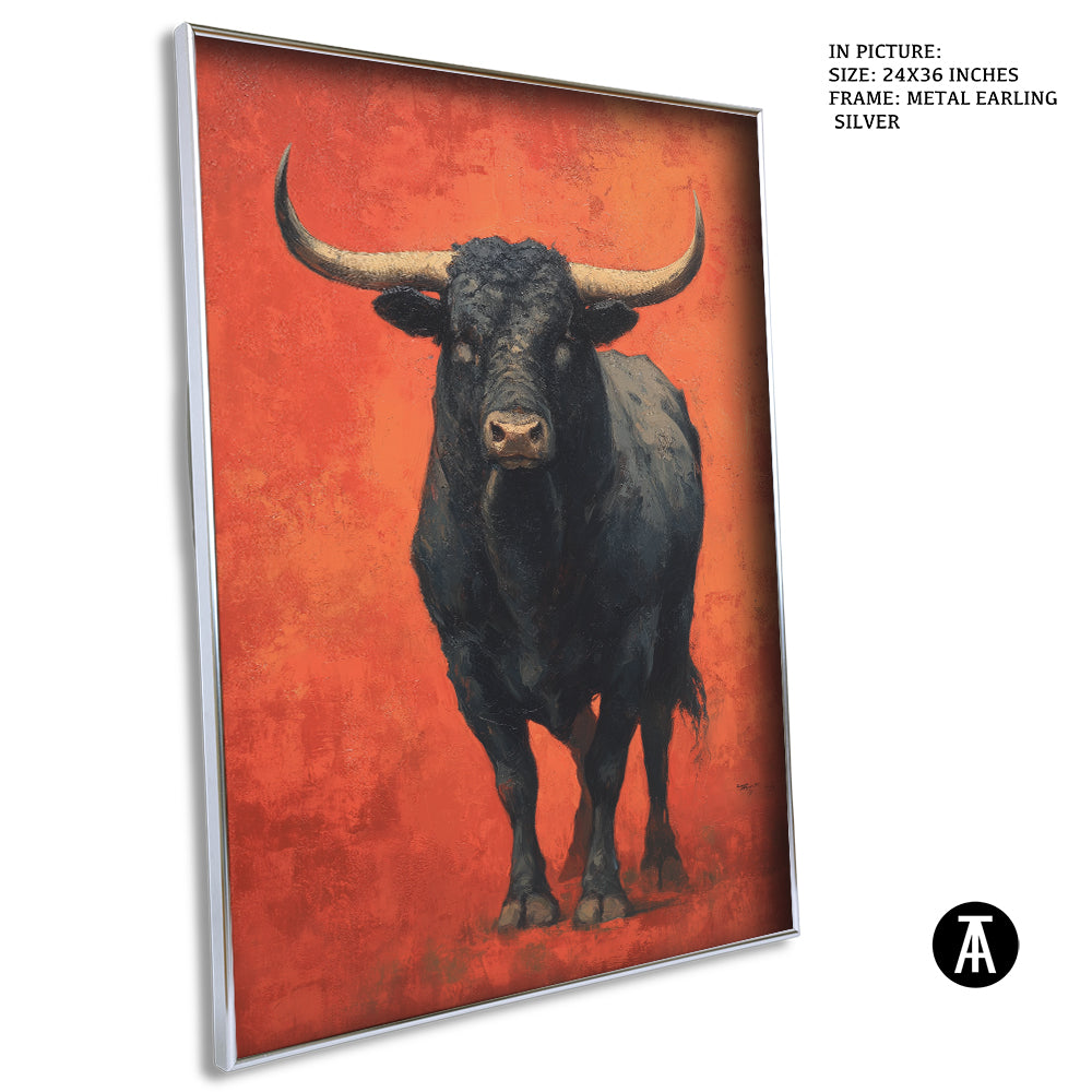 Midnight Bull, Ember Field by Mexico Majestica