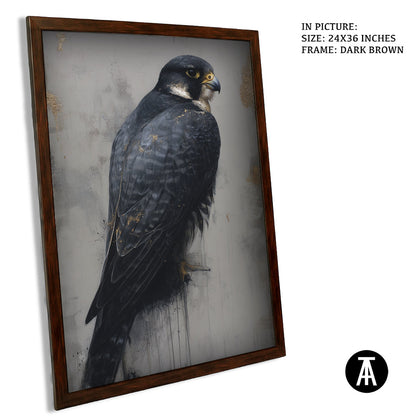 Artwork in Dark Brown Frame