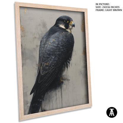 Artwork in Light Brown Frame