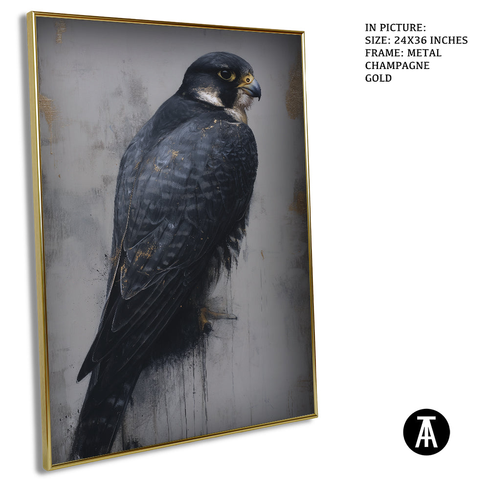 Artwork in Metal Champagne Gold Frame