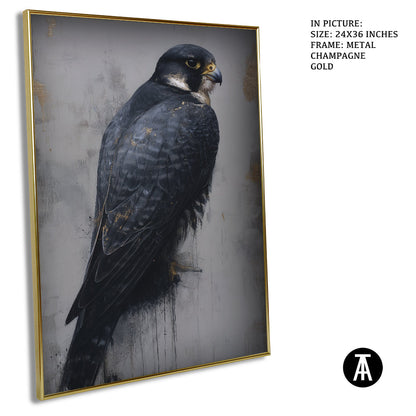 Artwork in Metal Champagne Gold Frame