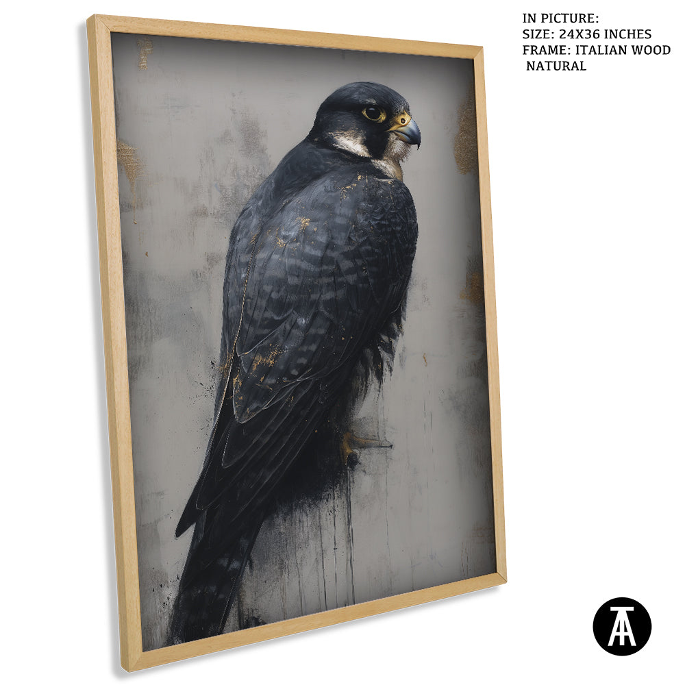 Artwork in Natural Wood Frame