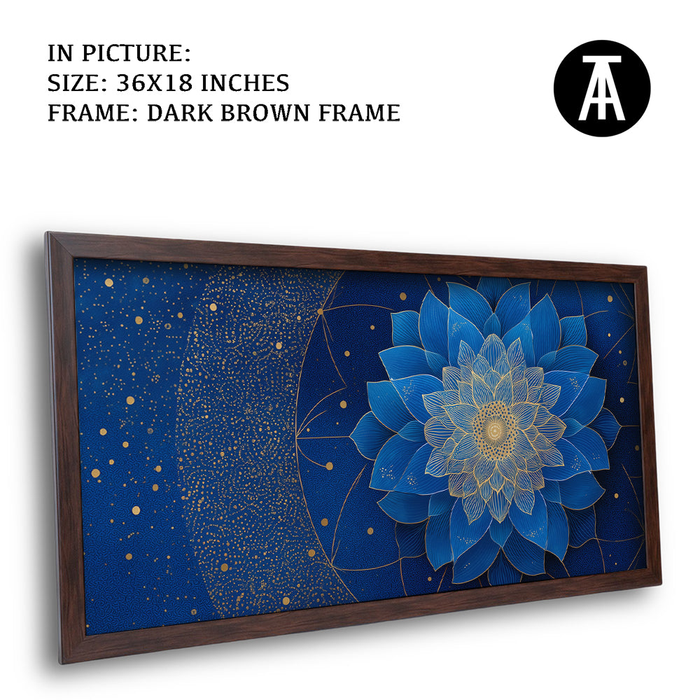 Artwork in Dark Brown Frame