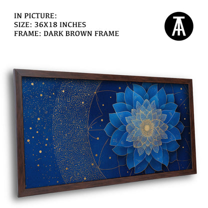 Artwork in Dark Brown Frame
