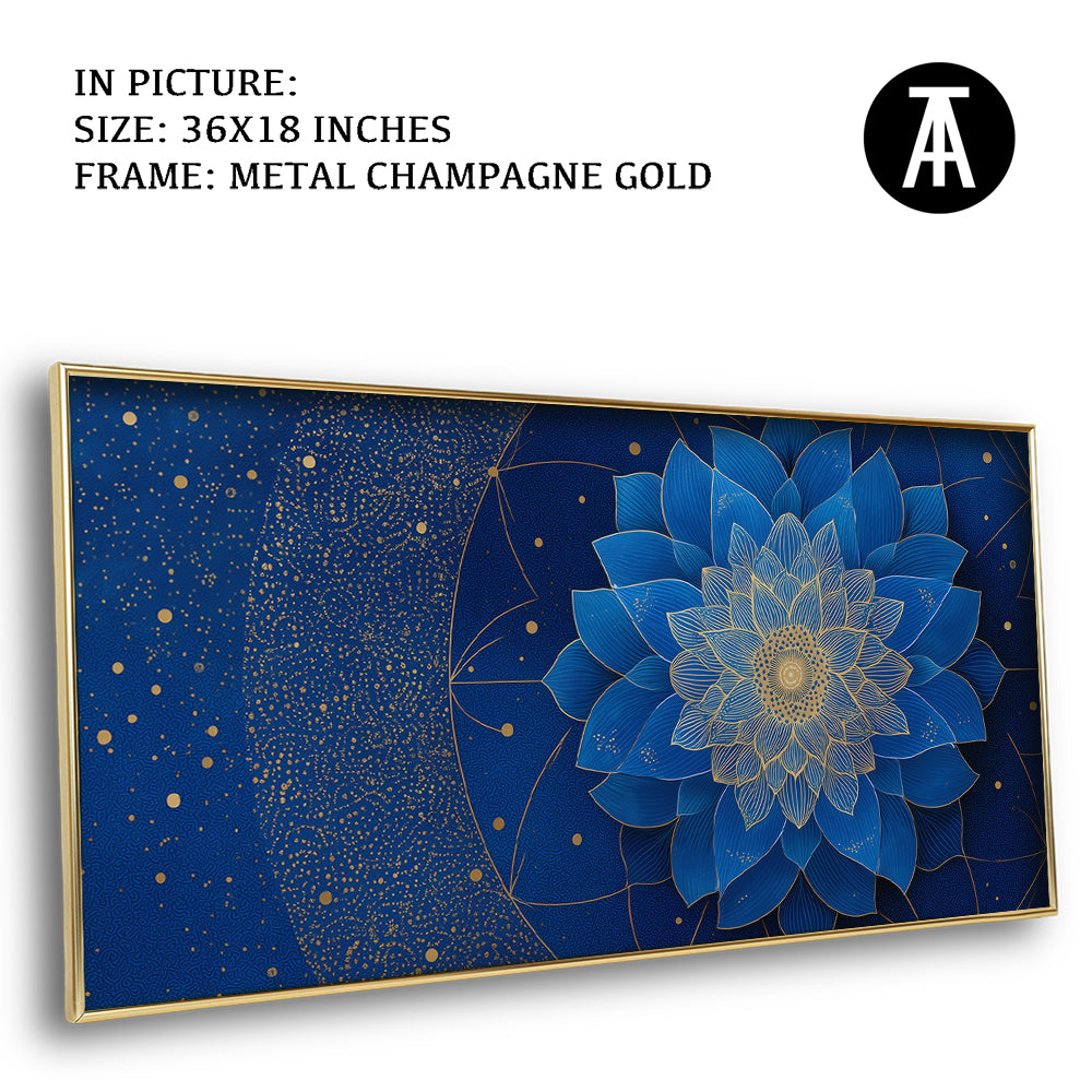 Artwork in Metal Champagne Gold Frame