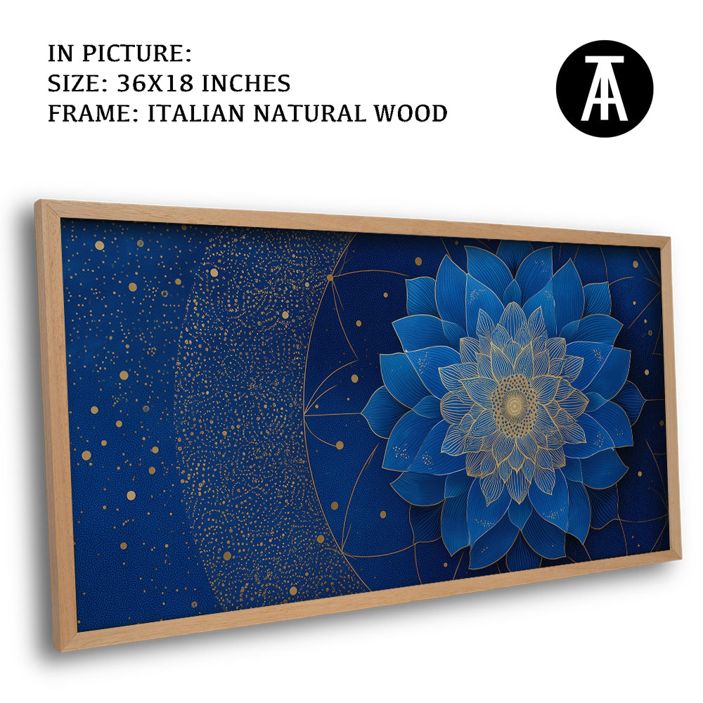 Artwork in Natural Wood Frame