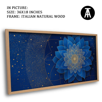 Artwork in Natural Wood Frame