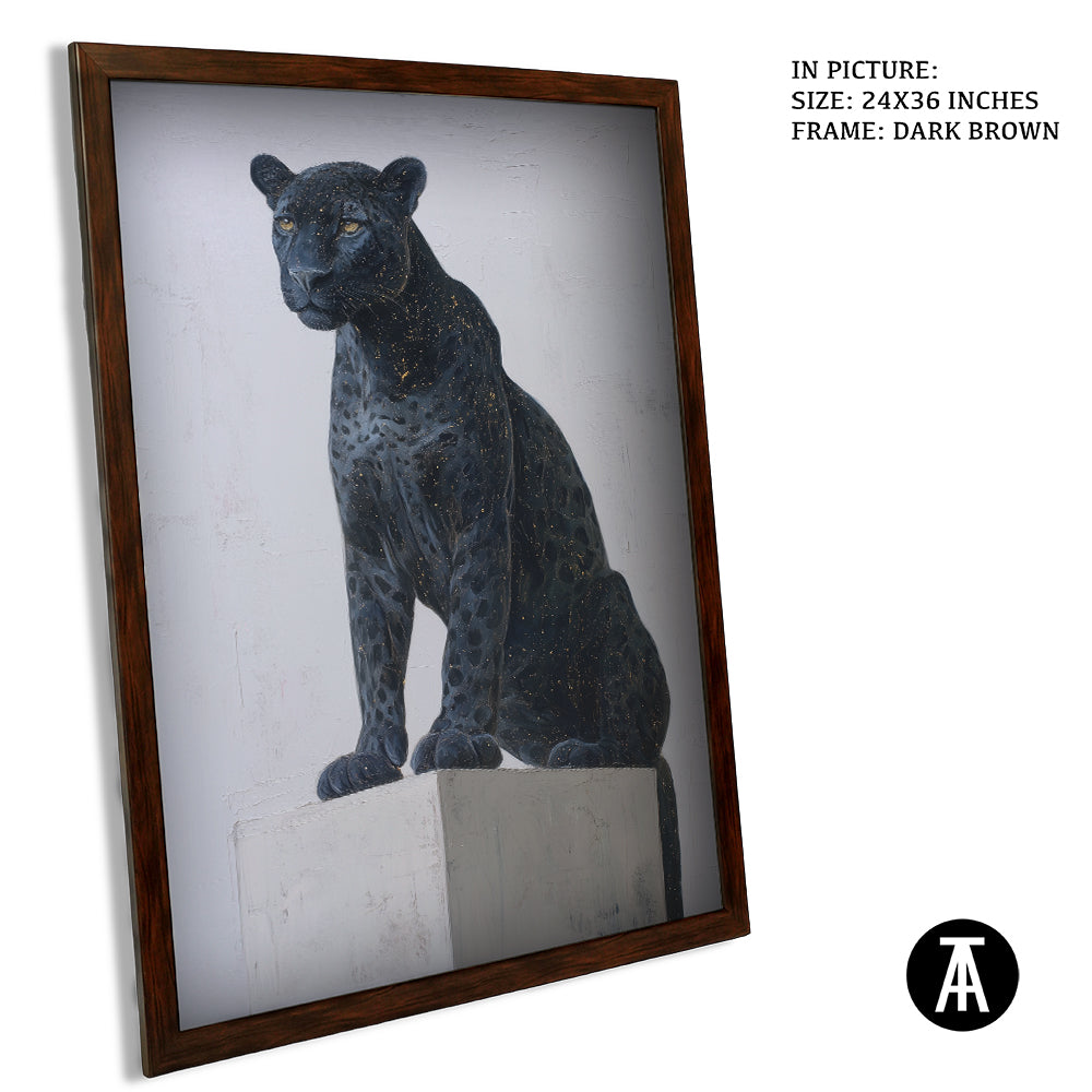 Artwork in Dark Brown Frame