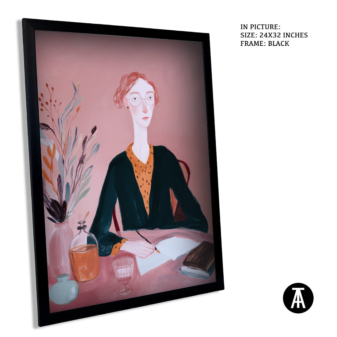 Sample Artwork in Black Frame
