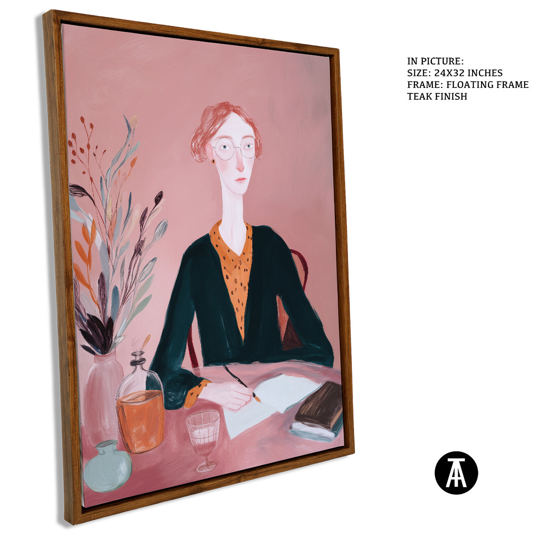 Sample Artwork in Floating Frame
