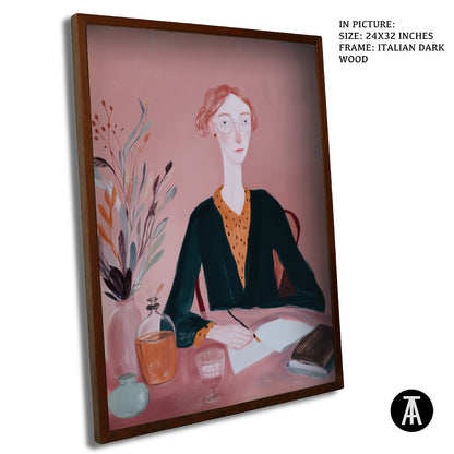 Sample Artwork in Italian Wood Framing Dark
