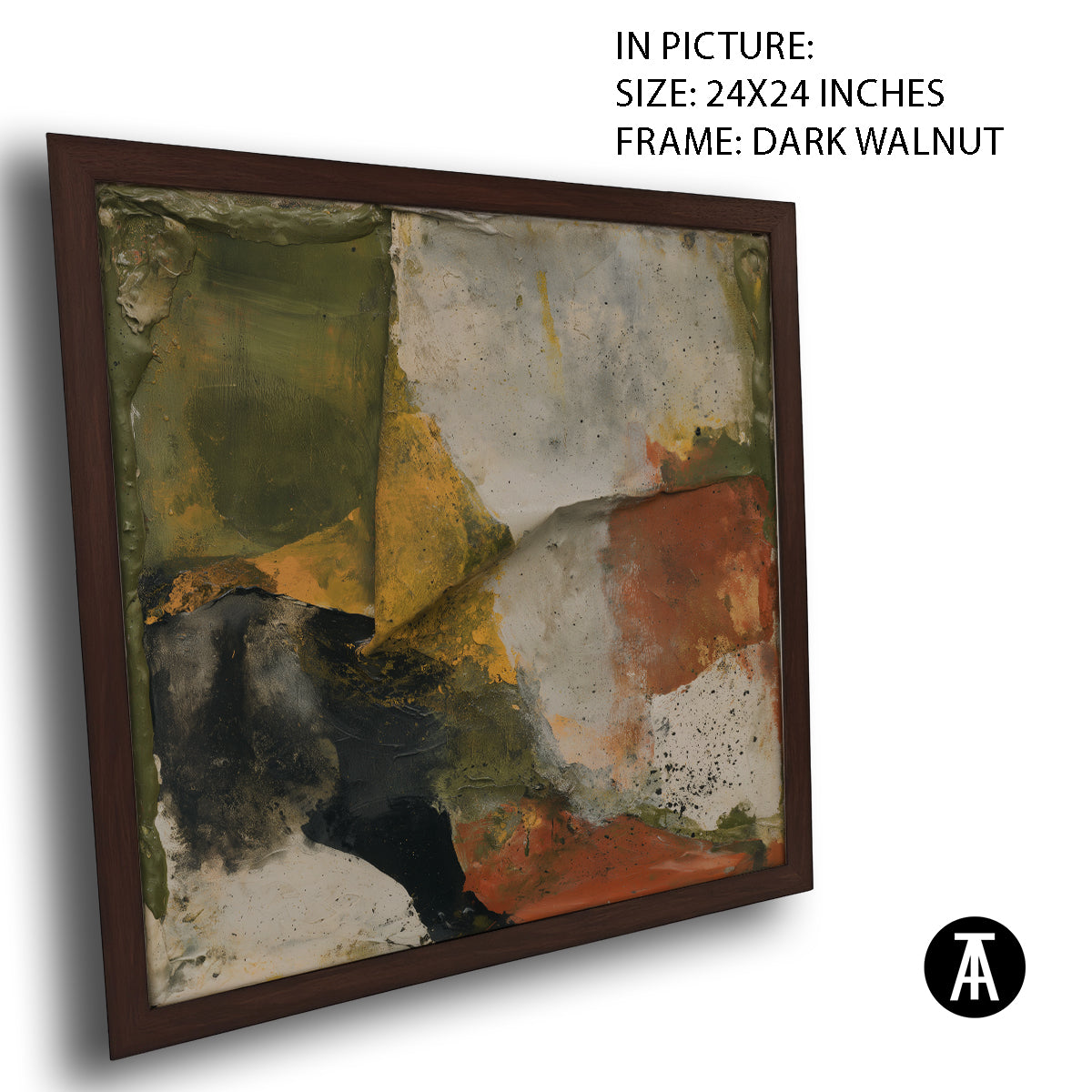 Artwork in Dark Walnut Frame