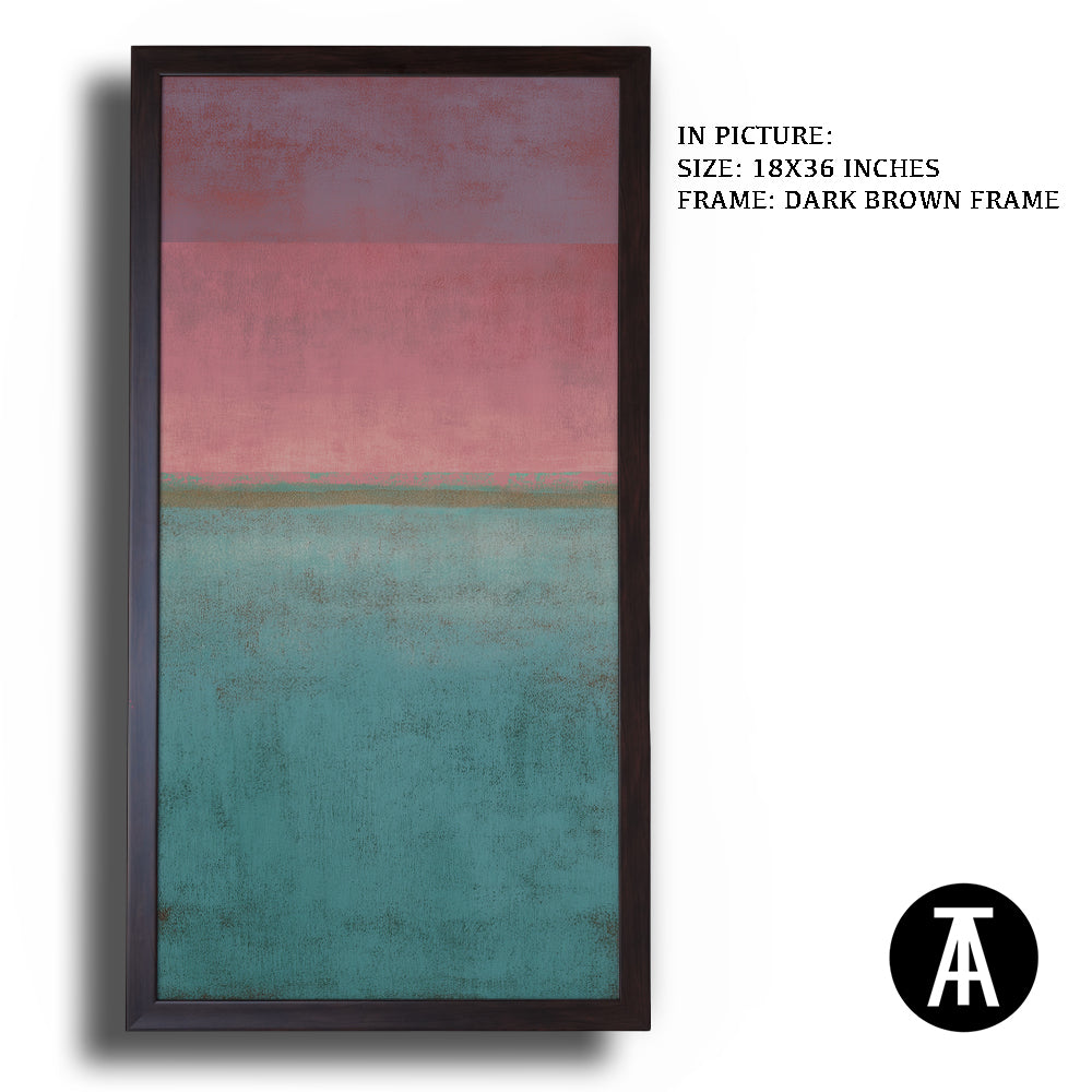 Artwork in Dark Brown Frame