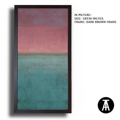 Artwork in Dark Brown Frame