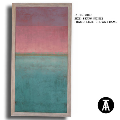 Artwork in Light Brown Frame