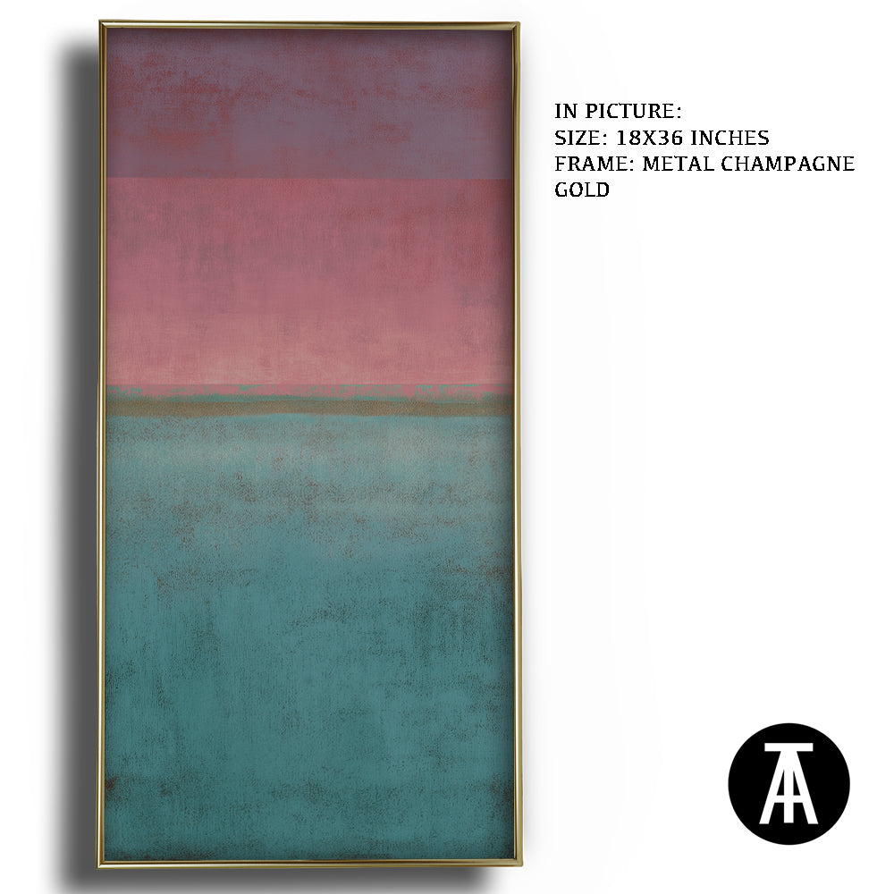 Artwork in Metal Champagne Gold Frame