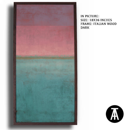 Artwork in Dark Wood Frame