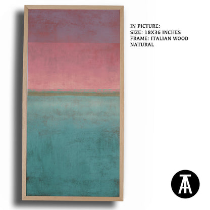 Artwork in Natural Wood Frame