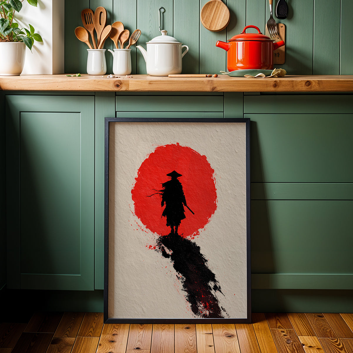 Japanese Artwork in a Lifestyle Setting