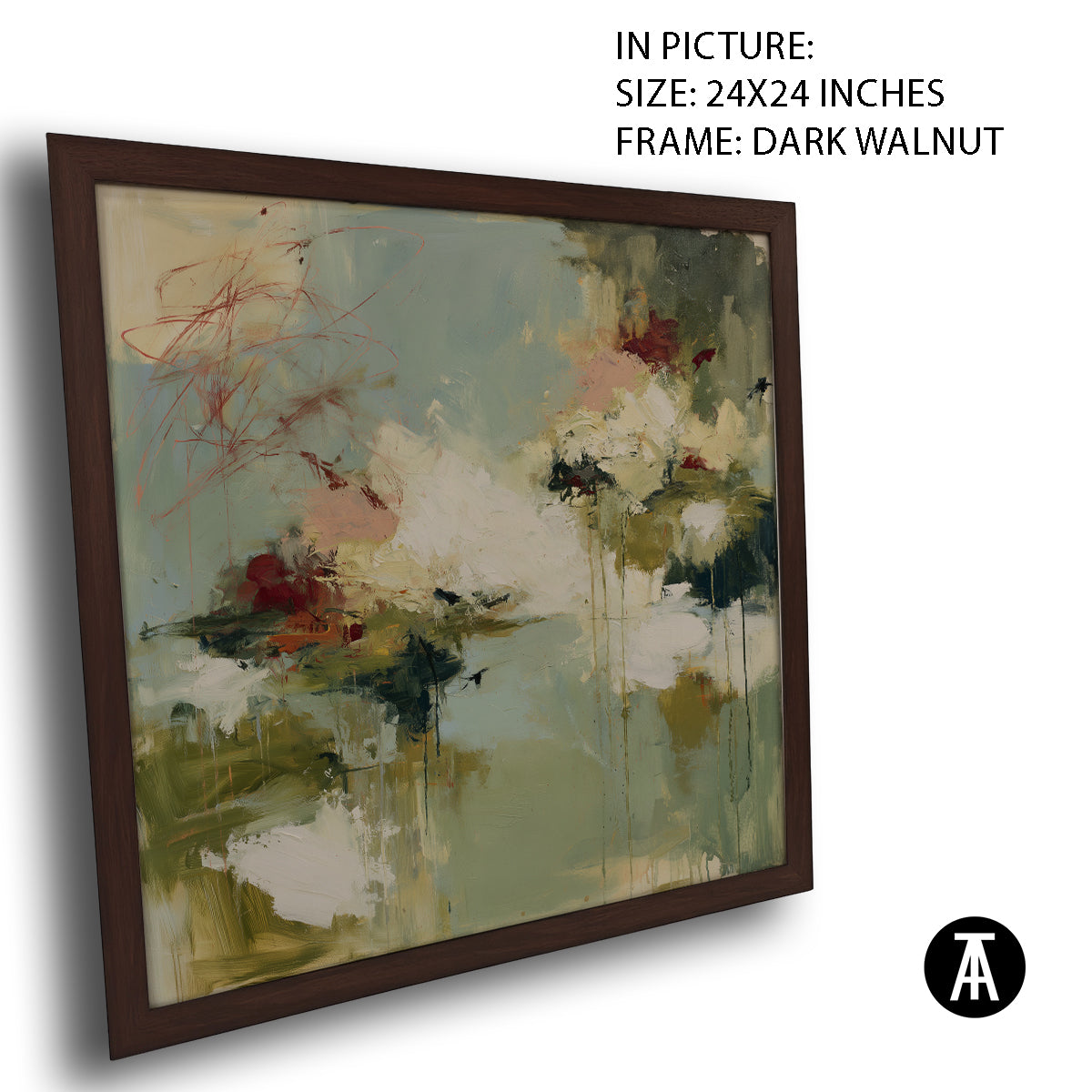 Artwork in Dark Walnut Frame