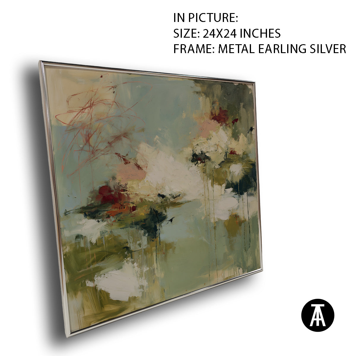 Artwork in Metal Earling Silver Frame