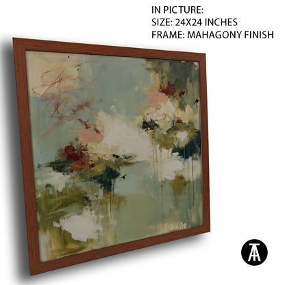 Artwork in Mahogany Finish Frame