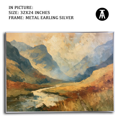 Artwork in Metal Earling Silver Frame