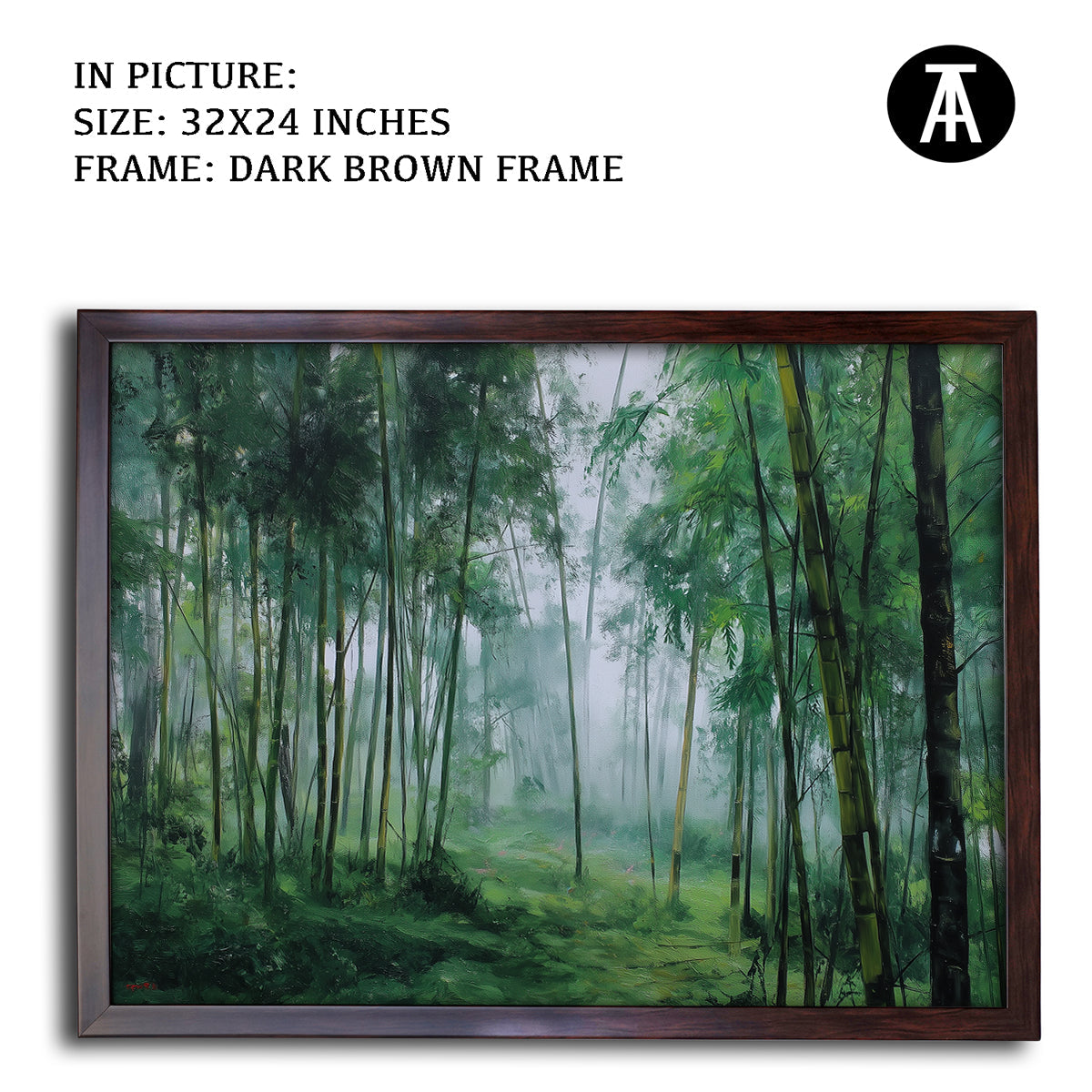 Artwork in Metal Champagne Gold Frame