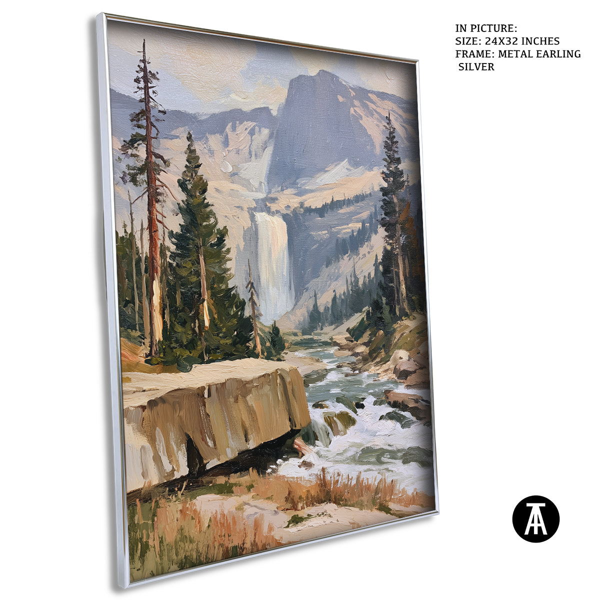 Artwork in Metal Earling Silver Frame