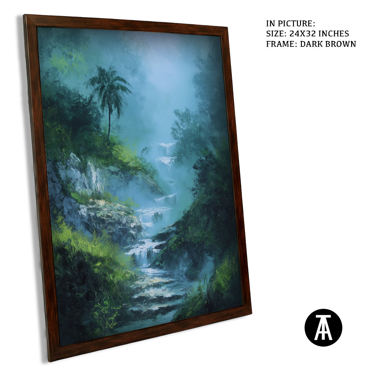 Artwork in Metal Champagne Gold Frame