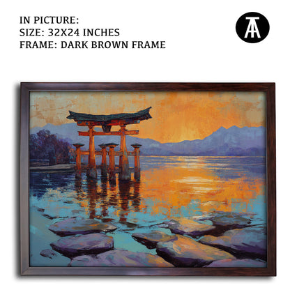 Artwork in Metal Champagne Gold Frame