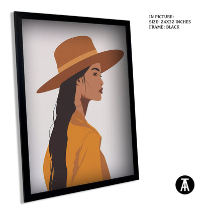 Sample Artwork in Black Frame