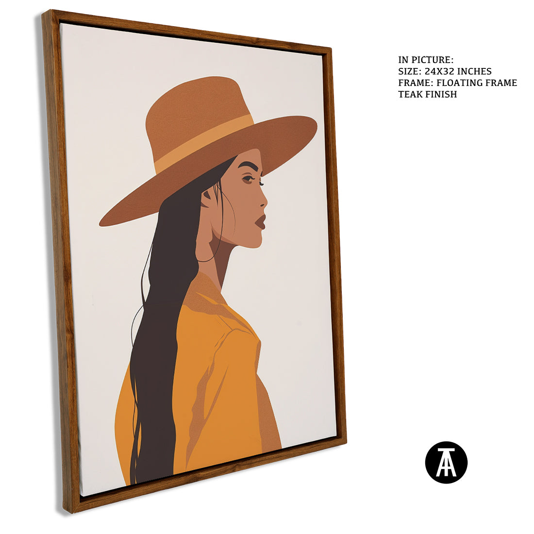 Sample Artwork in Floating Frame