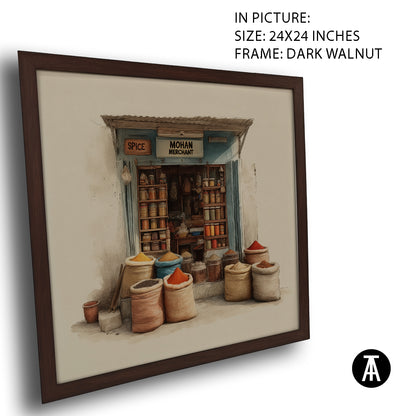 Artwork in Dark Walnut Frame