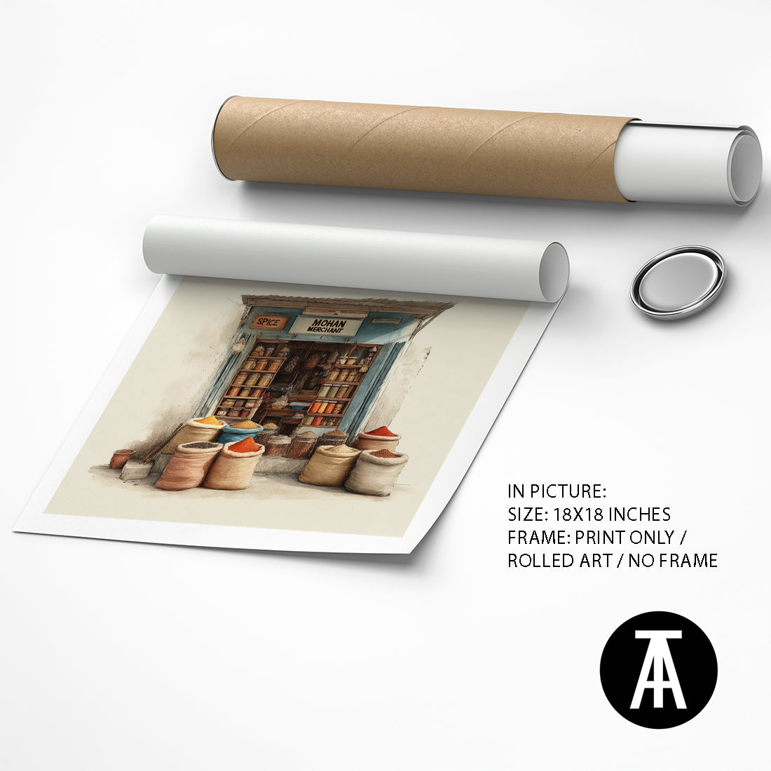 Artwork as Print Only / Rolled Art