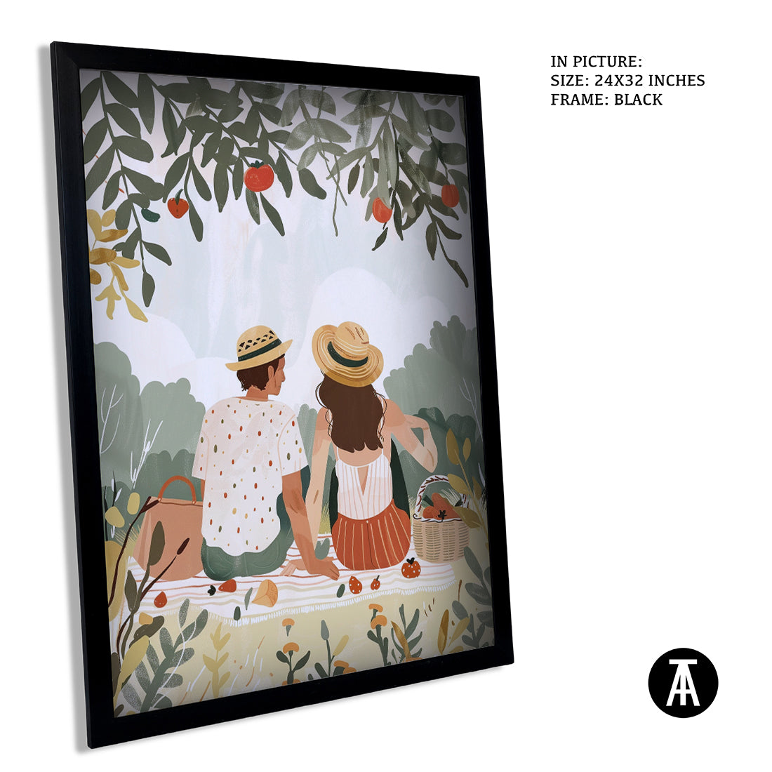 Sample Artwork in Black Frame