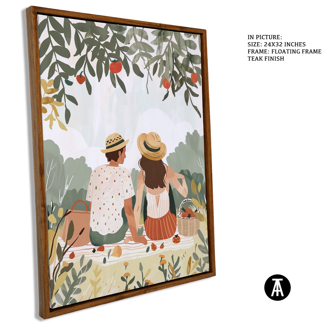 Sample Artwork in Floating Frame