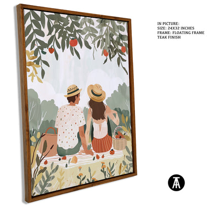 Sample Artwork in Floating Frame
