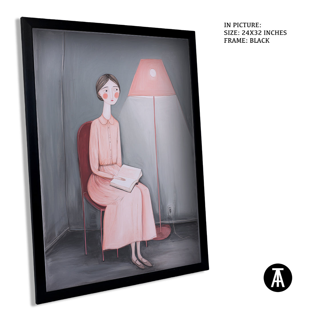 Sample Artwork in Black Frame