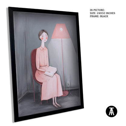 Sample Artwork in Black Frame