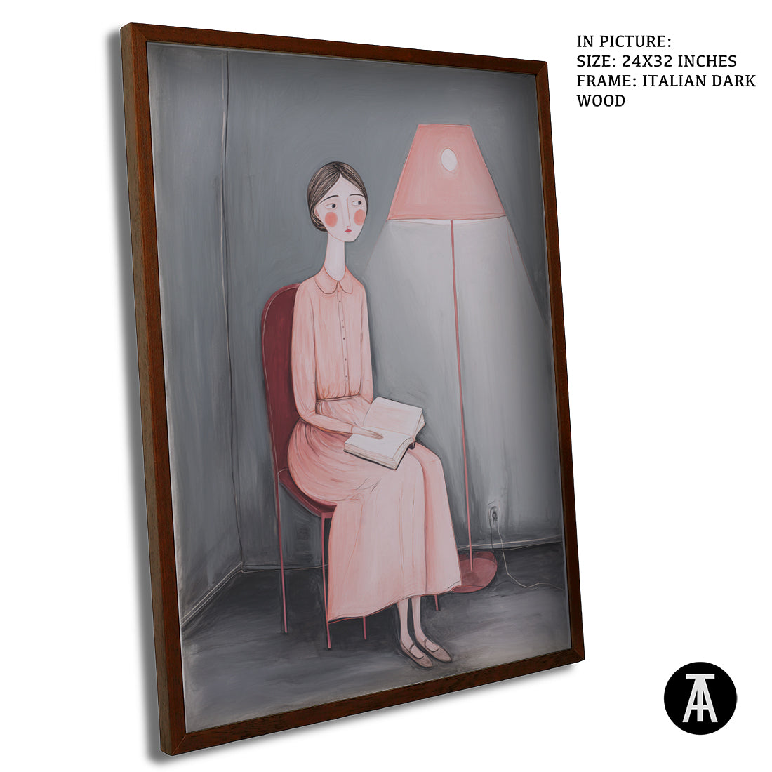 Sample Artwork in Italian Wood Framing Dark