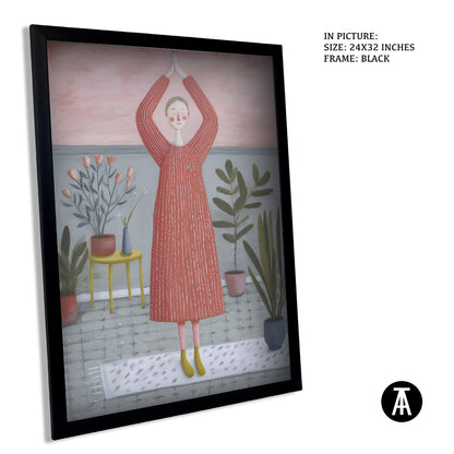 Sample Artwork in Black Frame