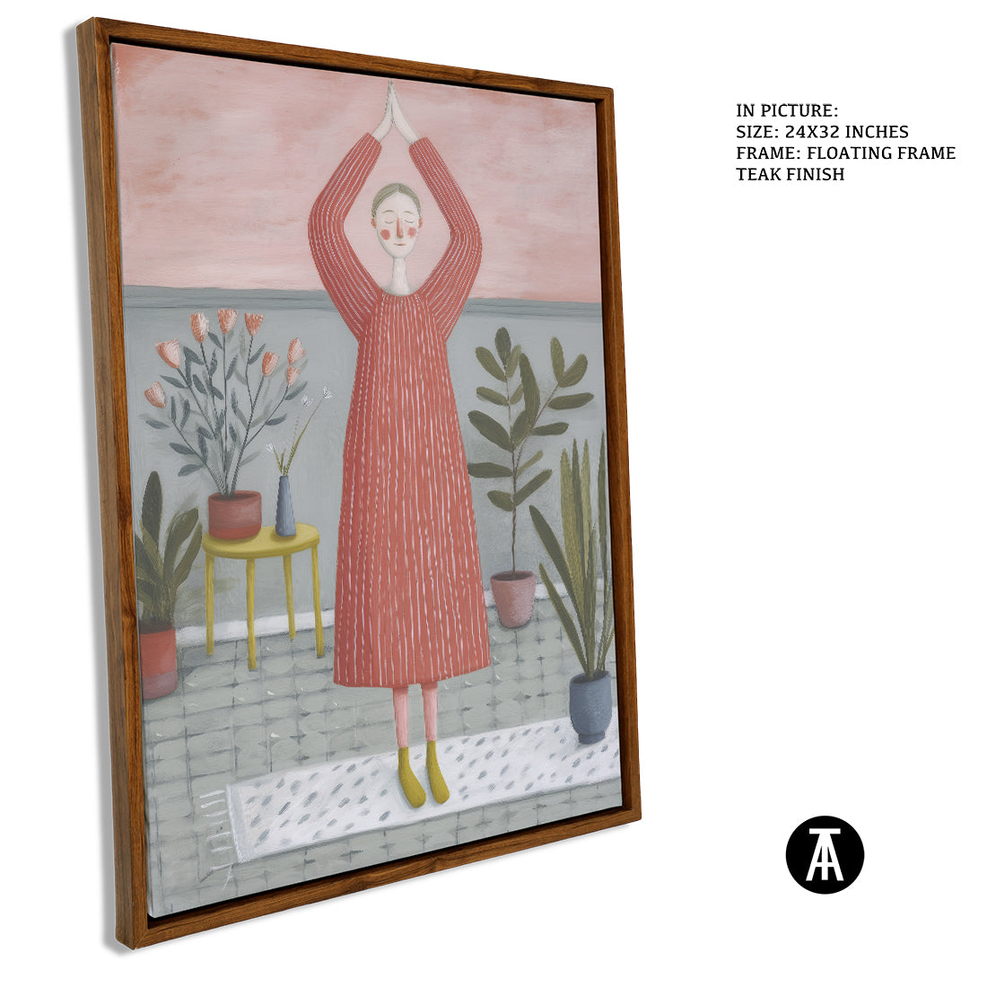 Sample Artwork in Floating Frame