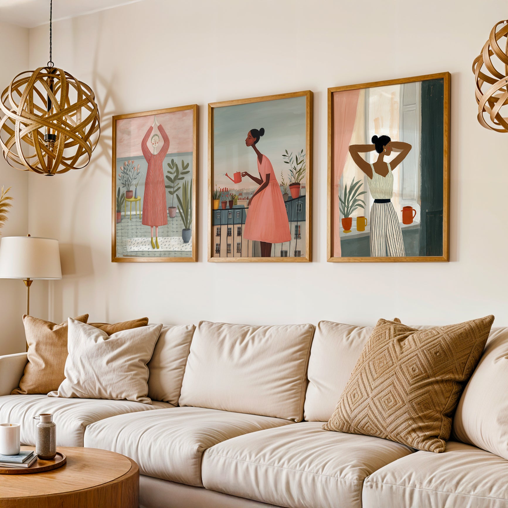 Gallery Wall Set in Lifestyle Setting